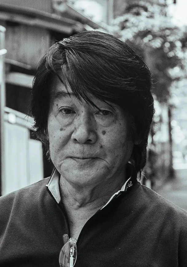 Portrait of Japanese photographer Daido Moriyama, Tokyo 2010