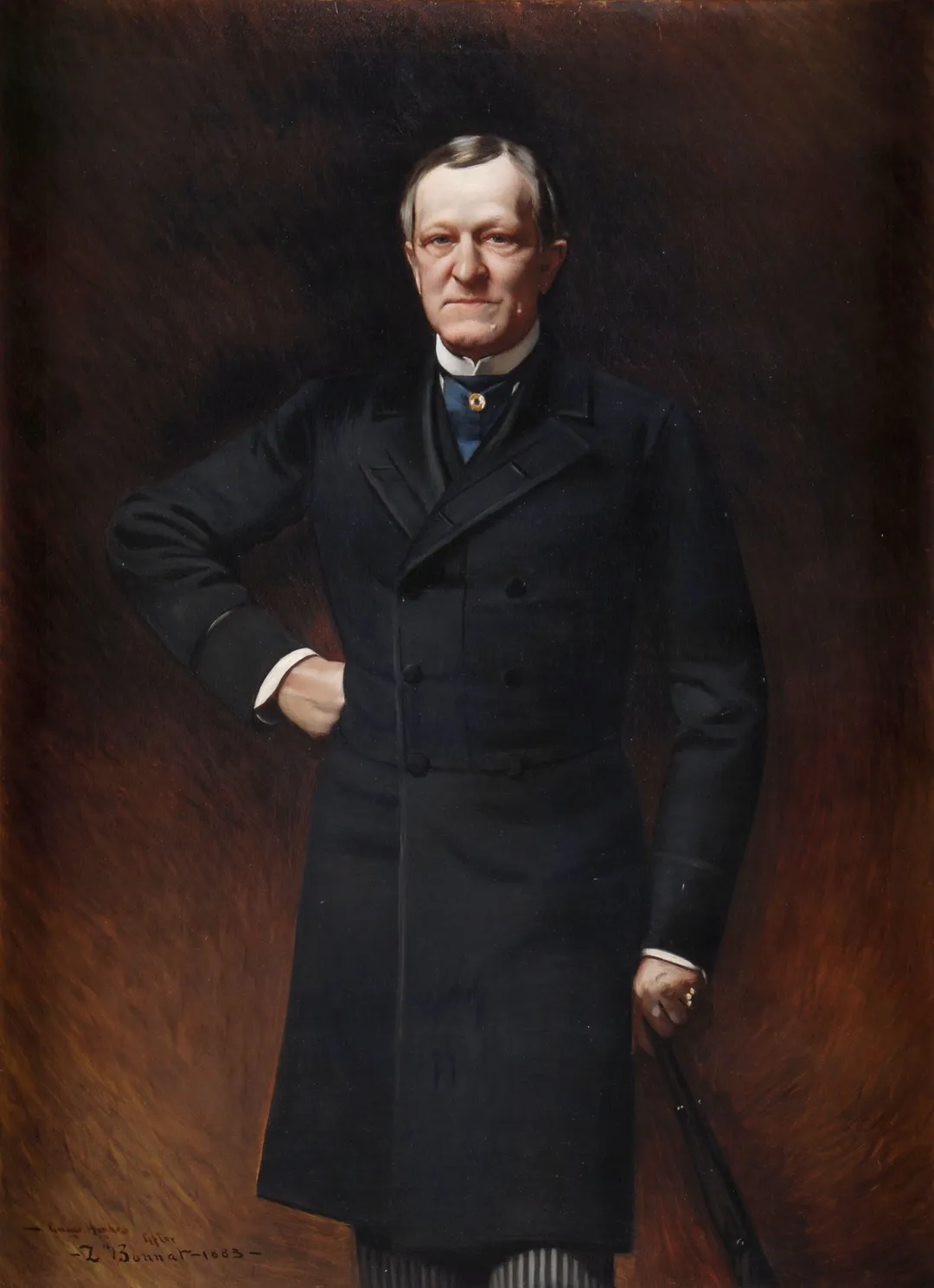A portrait of U.S. Vice President and New York Governor Levi P. Morton.