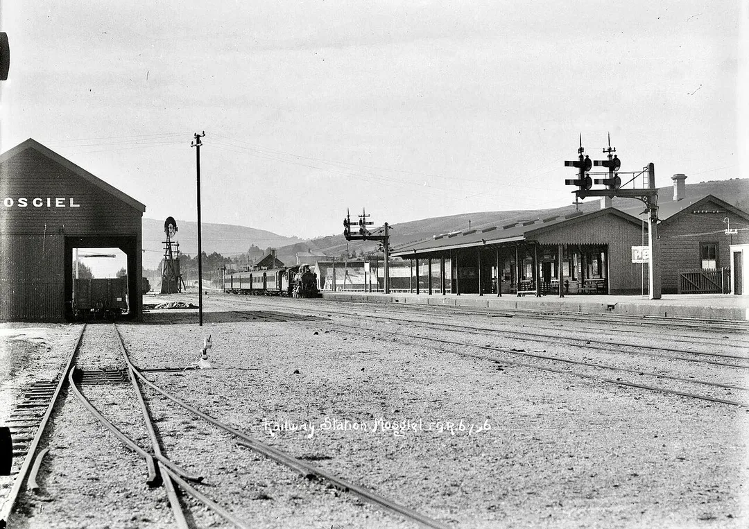 Mosgiel railway station about 1920