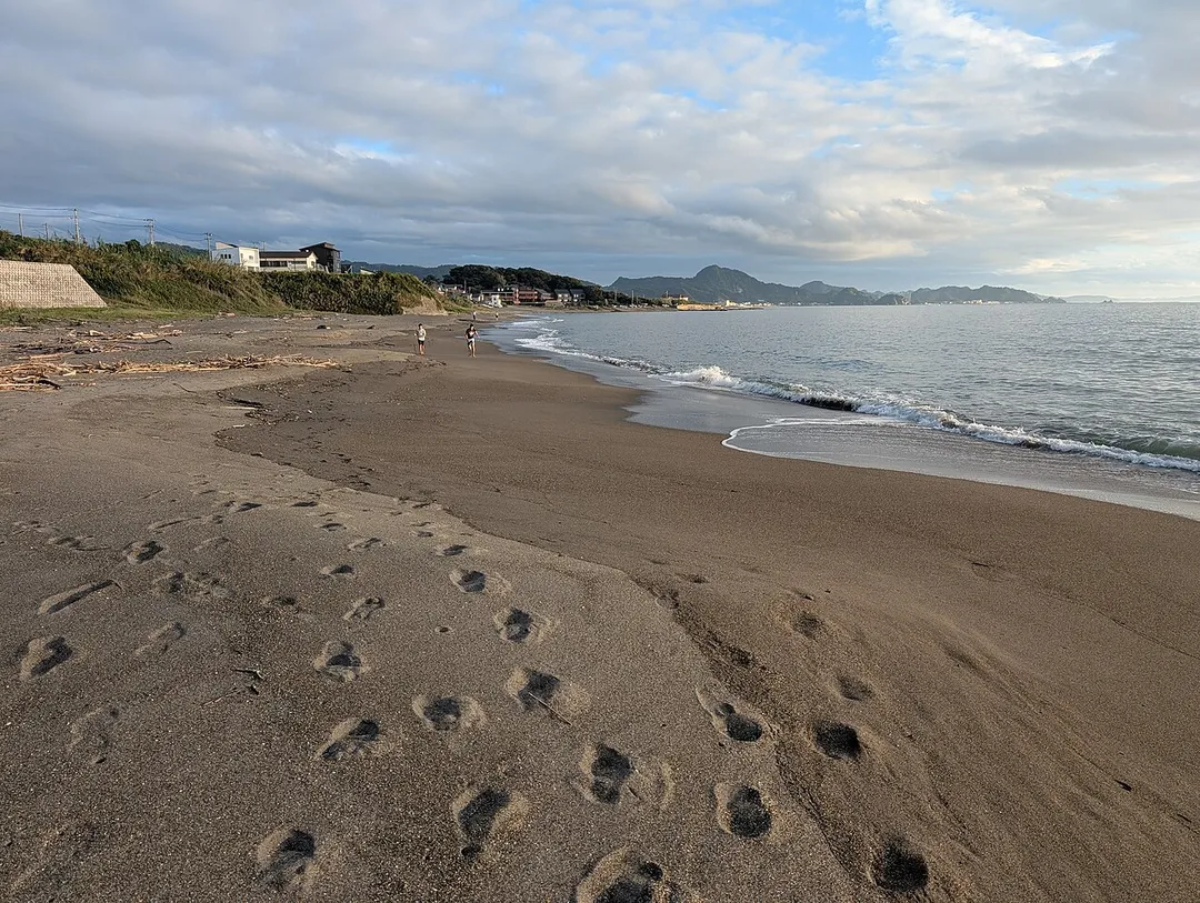 Motona Beach in Kyonan, Chiba, Japan.