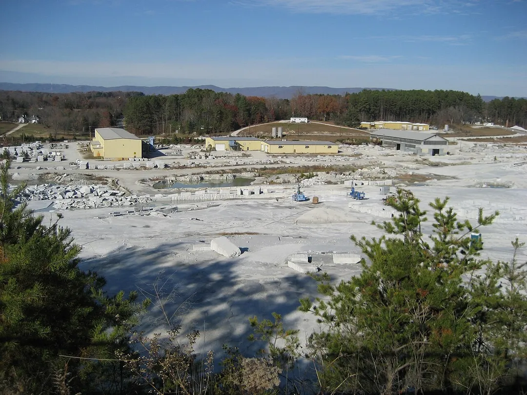 Granite quarry near Mt. Airy, North Carolina, USA