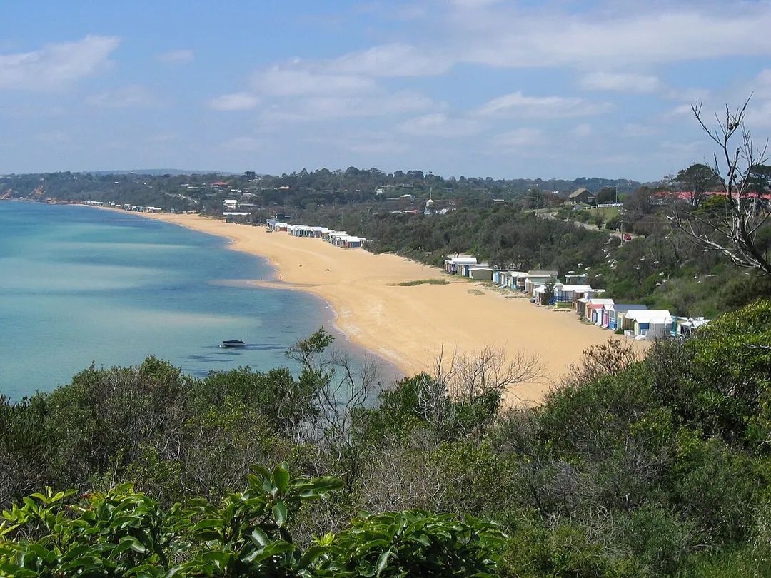 Mount Martha Beach looking north-east from near Victoria Crescent, Mount Martha, Victoria.