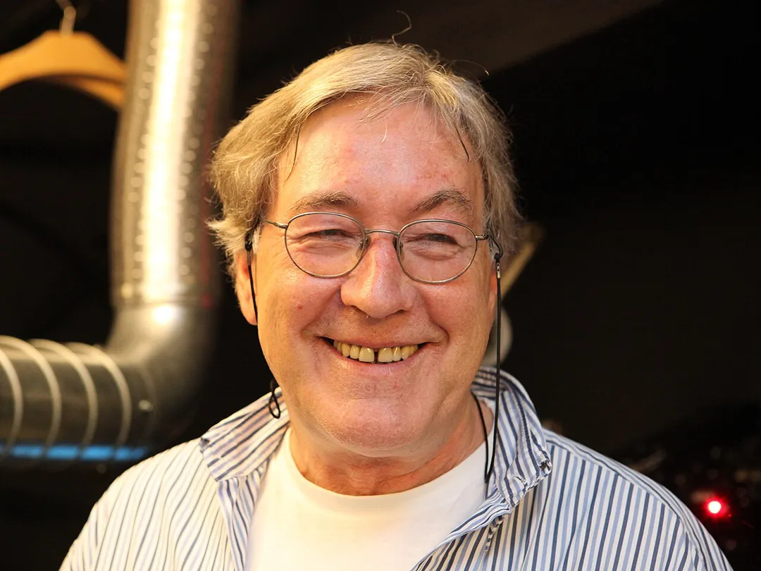 Film producer and photographer Jean-Claude Wicky at Cinéma de La Neuveville (Switzerland)