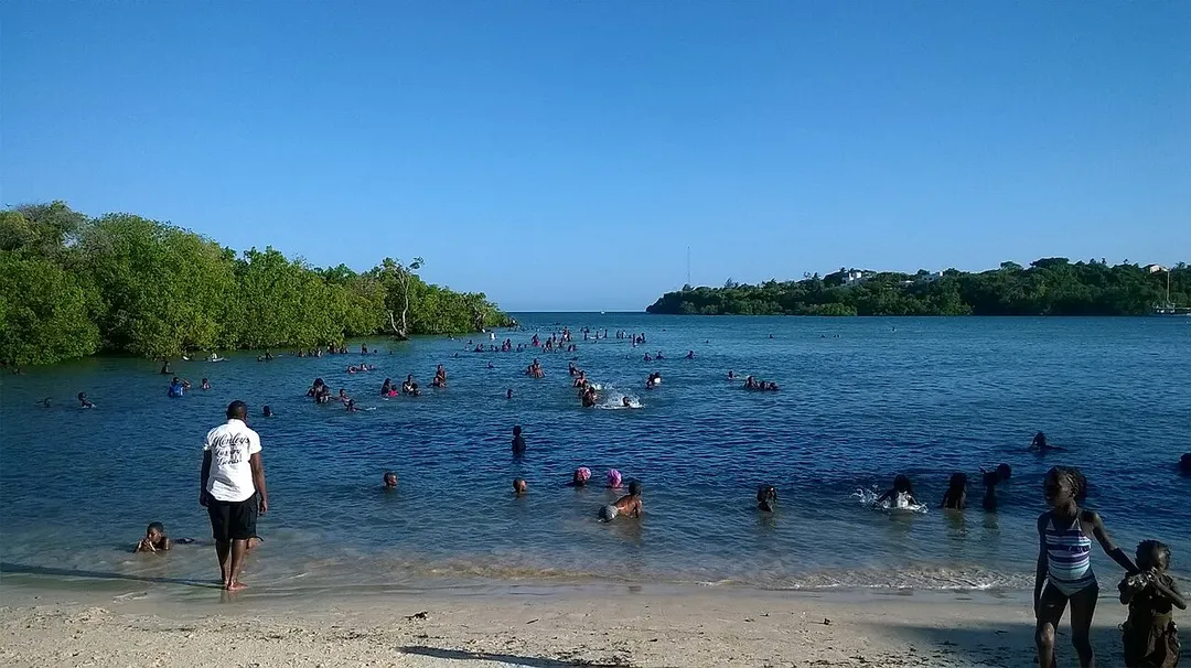 Mtwapa, Mombasa, Kenya, Beach near Creek