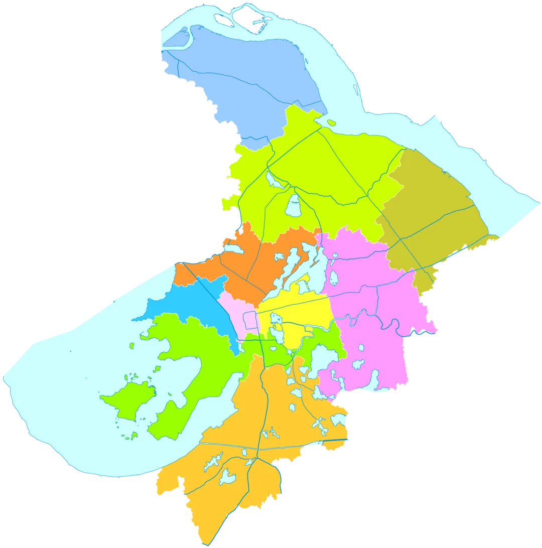 administrative divisions of Suzhou City, Jiangsu, China