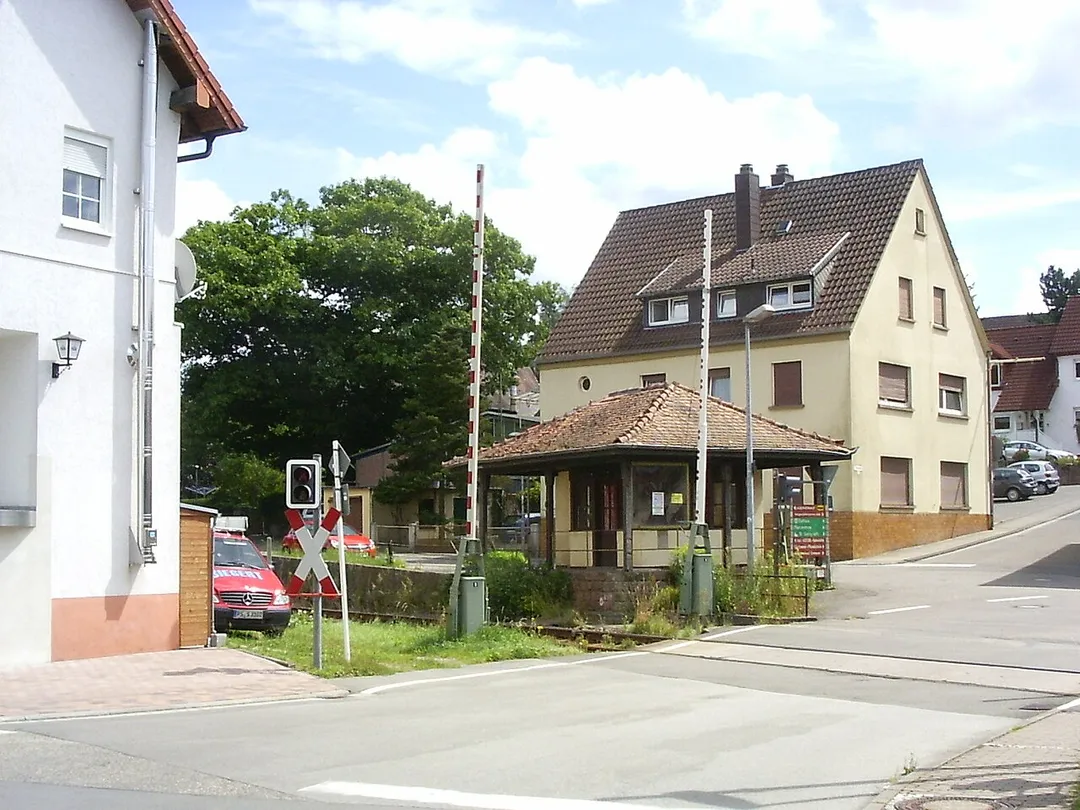 Level crossing in Münchweiler an der Rodalb.