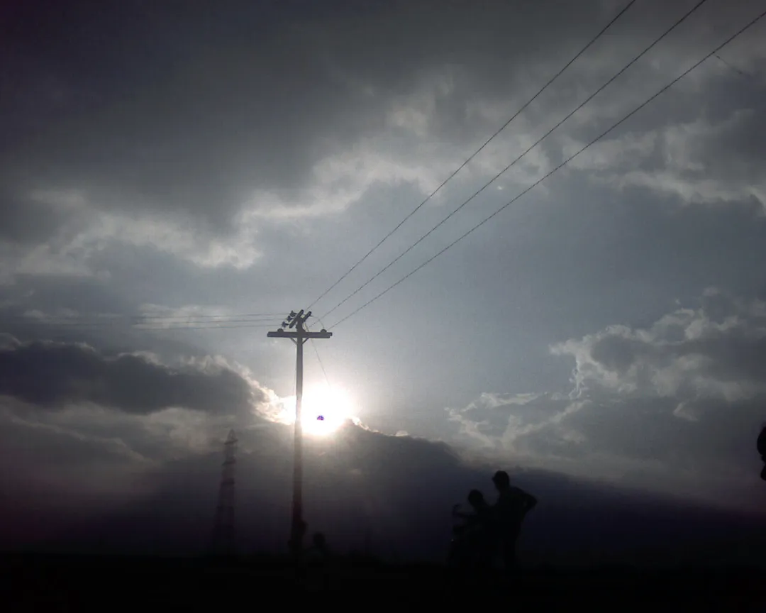 Stormy Weather in Village at Muridke near Lahore City of Pakistan