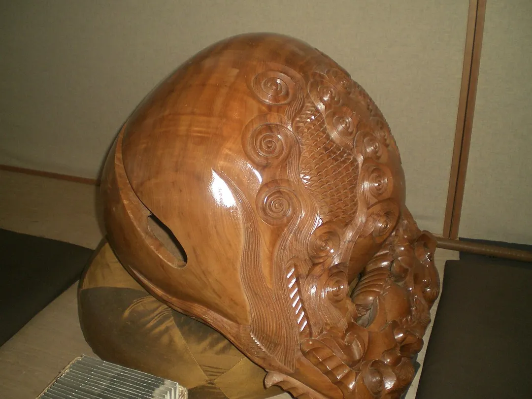 Huge Mokugyō drum at the new Chapin Mill Zen Buddhist Retreat center. Over 3 foot wide.