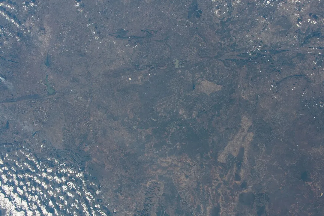 View of Zimbabwe taken during ISS Expedition 67. Harare, Chitungwiza, Manyame River, Lake Chivero