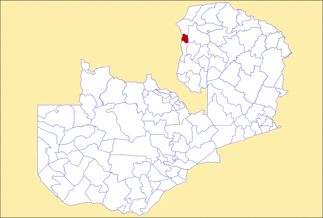 Locator maps of Mwansabombwe District, Zambia