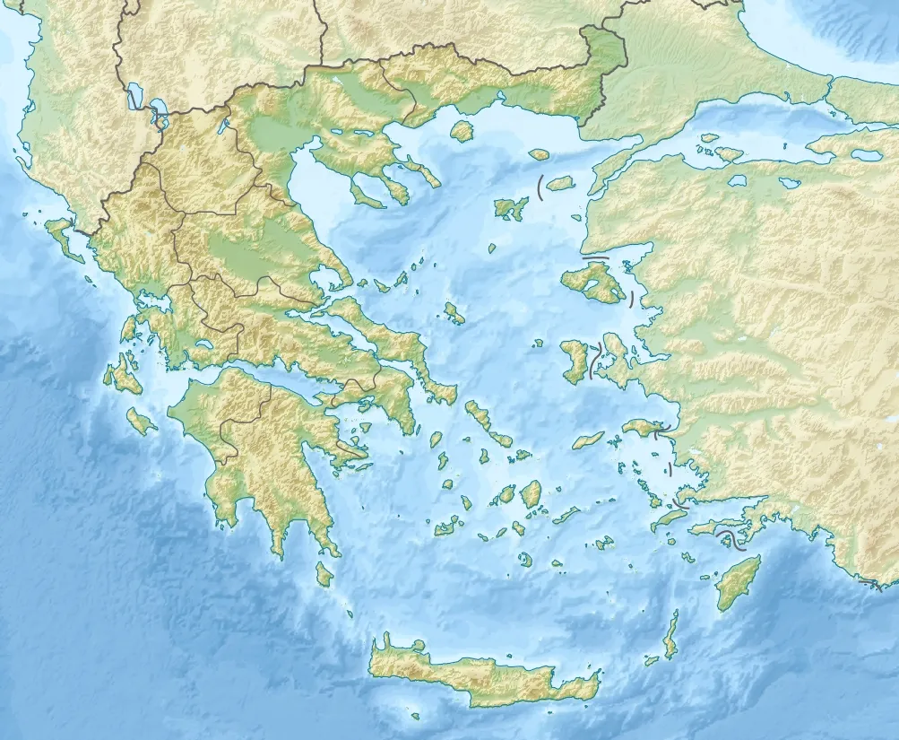 Location map of Greece