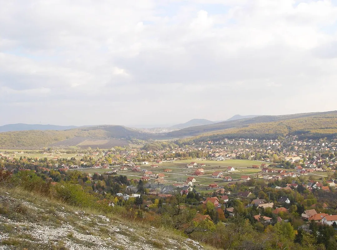 Nagykovácsi from a nearby hill