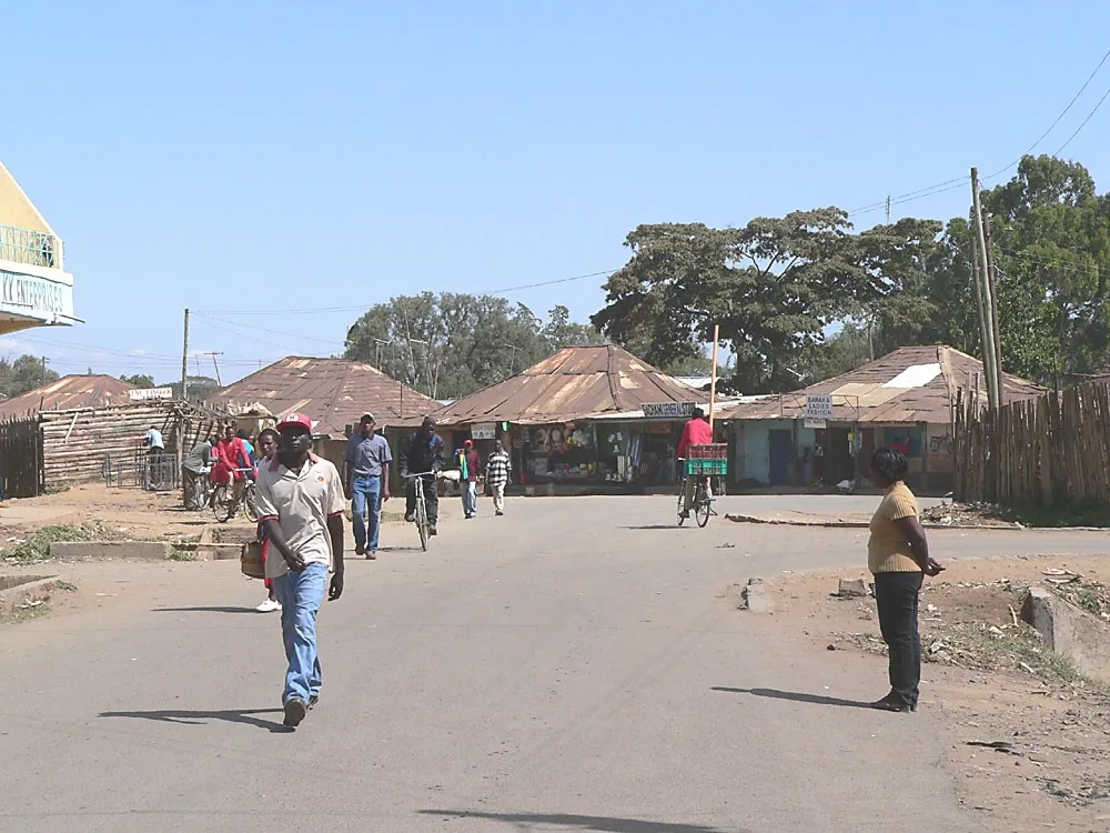 Majengo quarter of Nanyuki, Kenya.