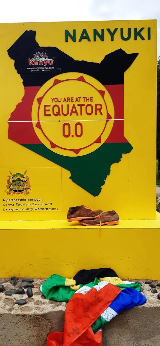 Equator sign at Nanyuki