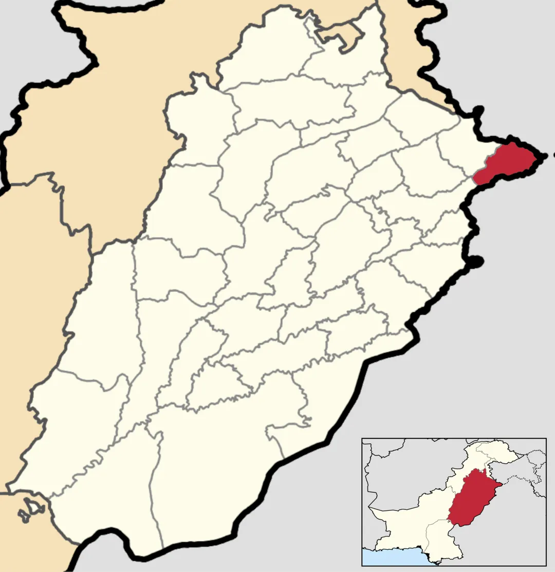This is a map showing the location of Narowal District in the province of Punjab, Pakistan.
You can find information about the sources used on this map, showing every district in Punjab Province.

This map and its borders are up to date as of September 30, 2020.
