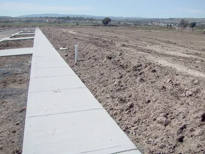 An Australian housing estate before construction in 2001. This estate is in Narre Warren, Victoria. 400px x 300px