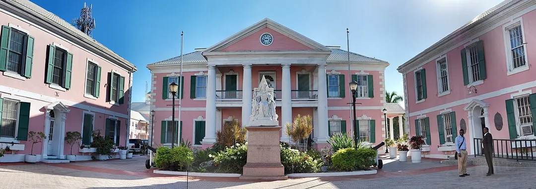 Parliament of the Bahamas, located in downtown Nassau, is the meeting place of the two houses of the Bahamian Parliament.