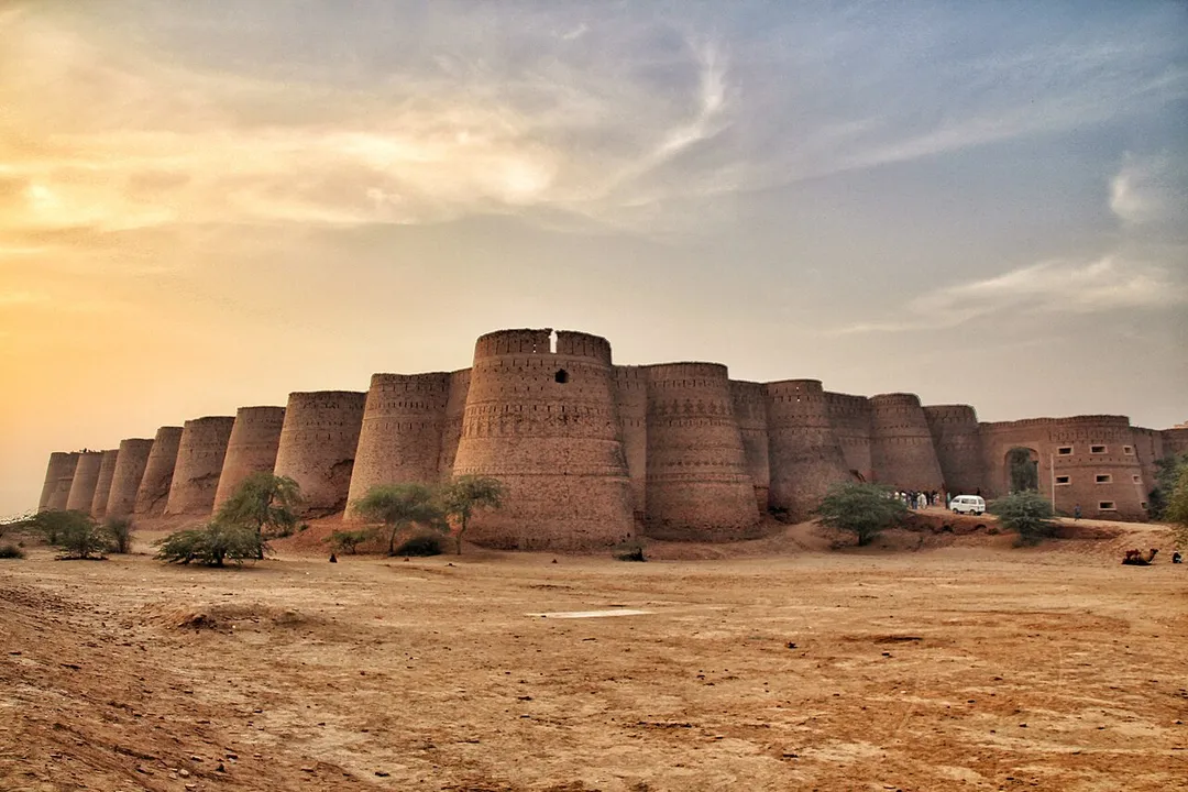 This is a photo of a monument in Pakistan identified as the