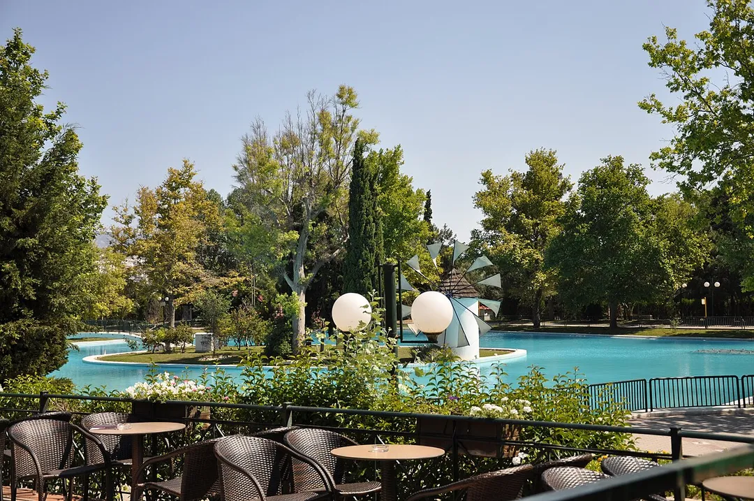 the artificial lake in the park of Nea Filadelfia, Athens, Greece.
