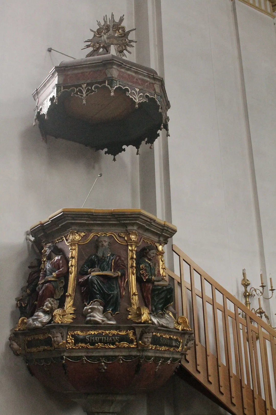 Pulpit of St Martins Church, Nebelschütz