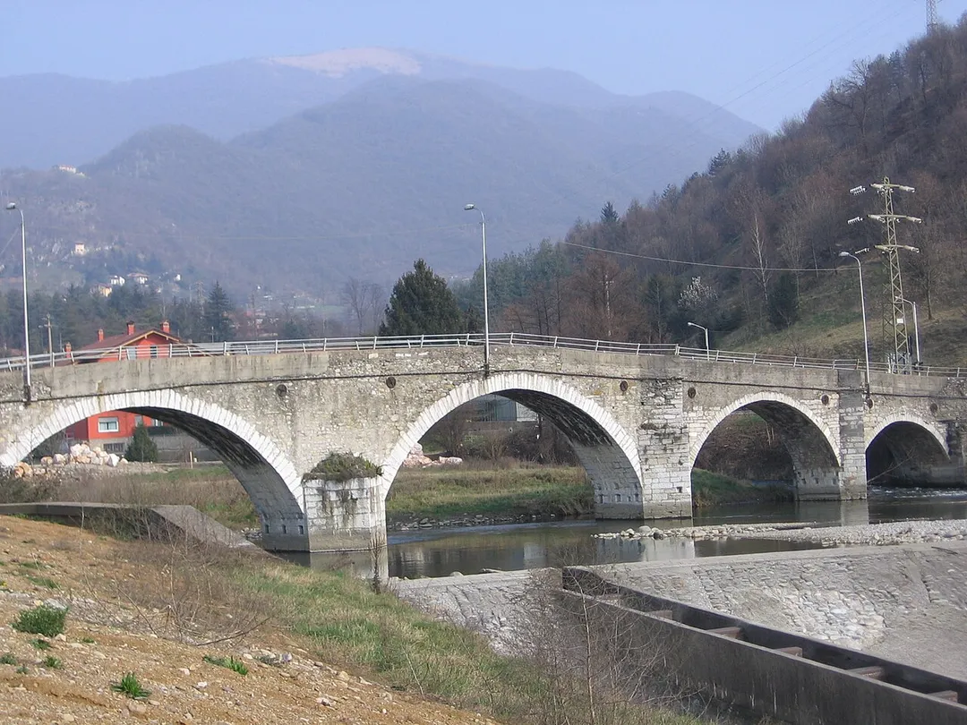 Fiume Serio a Nembro, Bergamo, Italy