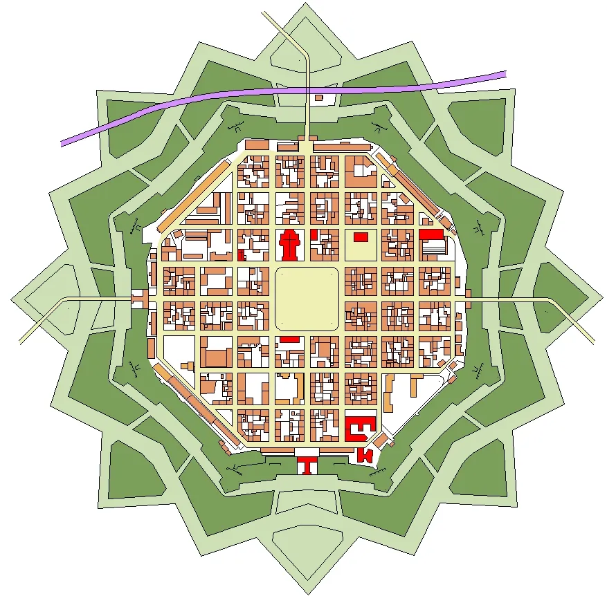 Stadtplan von Neuf-Brisach (68)