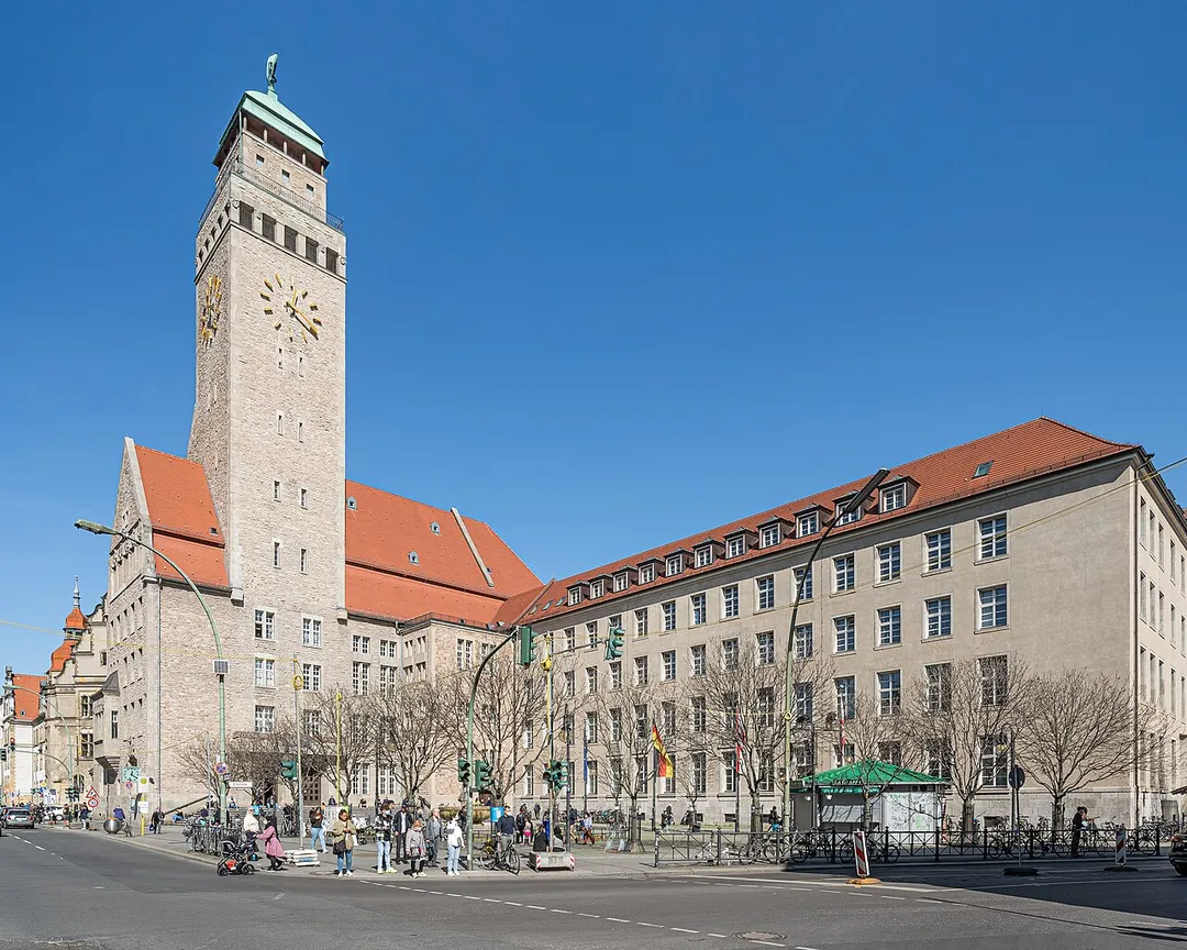 Town hall of Neukölln in Berlin, Germany