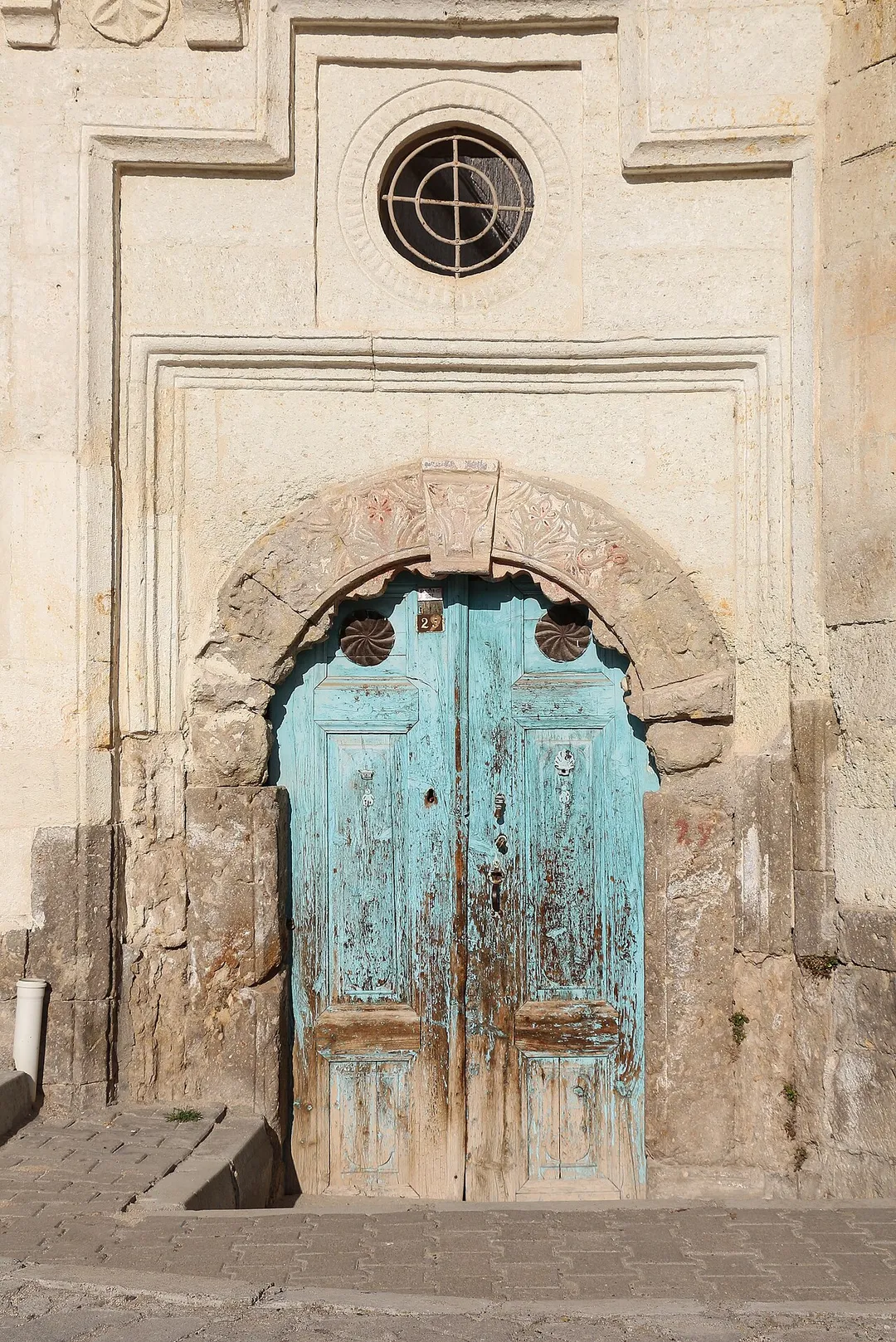 A door in the village of Mustafapaşa, Nevşehir Province, Turkey