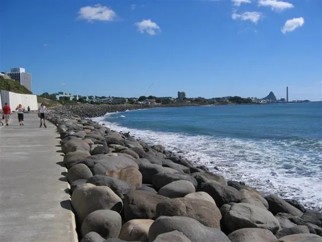 The coastal walkway in New Plymouth taken on a beautiful summers day in the city.