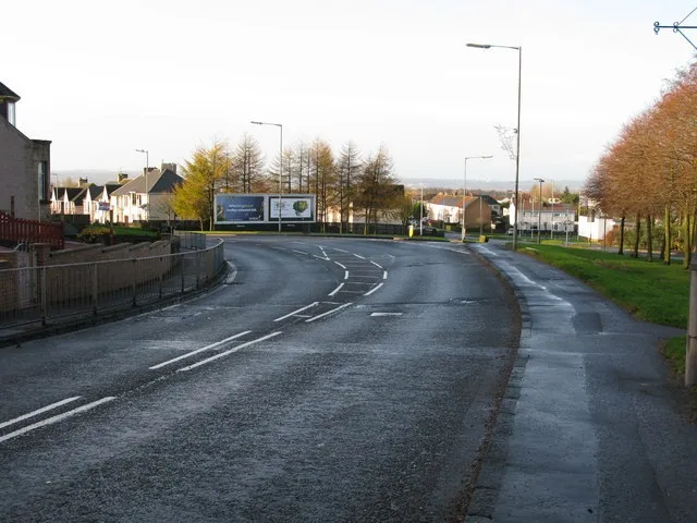 Road Junction on the B7066 in Newarthill