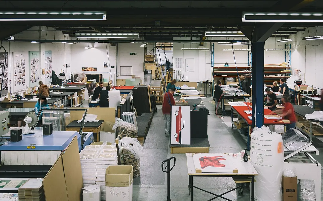 Inside the King &amp; McGaw Warehouse in Newhaven
