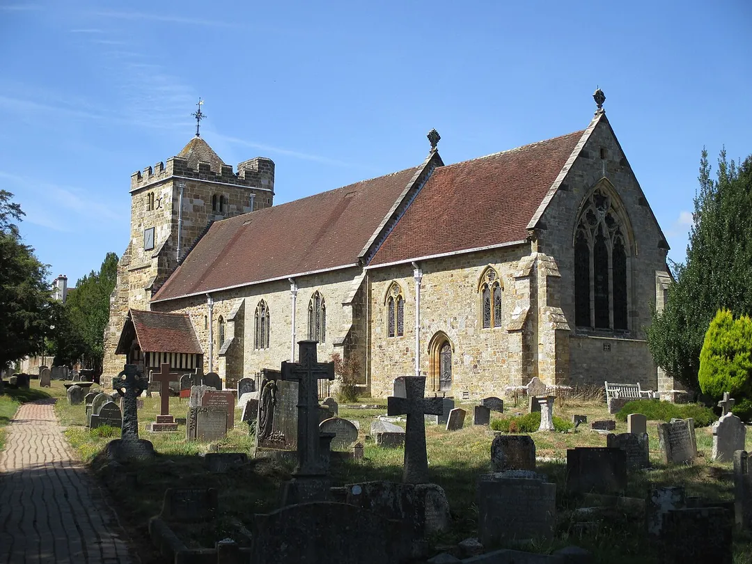 St Mary's Church, Newick, East Sussex, seen from the south-east.