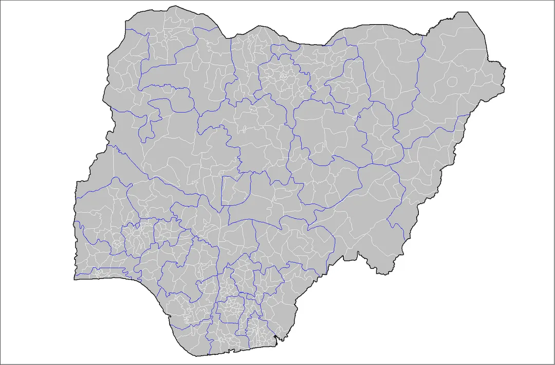 Map of the local government areas of Nigeria. Created by Rarelibra 15:42, 12 July 2007 (UTC) using MapInfo Professional v8.5 and various mapping resources.