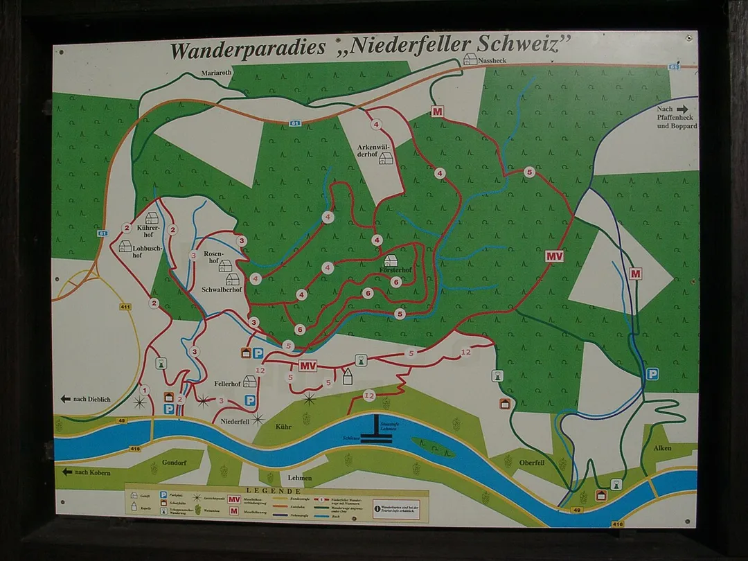 Niederfeller Wandermöglichkeiten