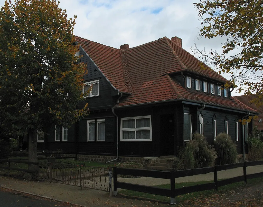 Wooden house in Niesky in Saxony, Germany