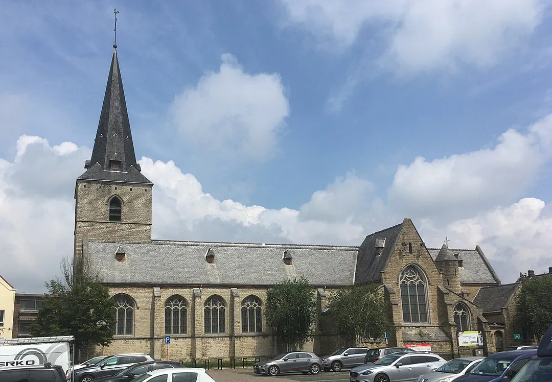Sint-Willibrorduskerk in Nijlen, België, in juni 2021.
