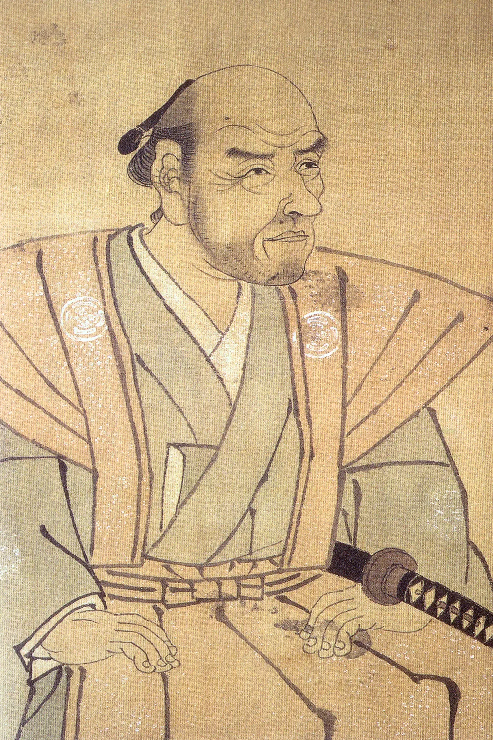 尊徳座像（部分）