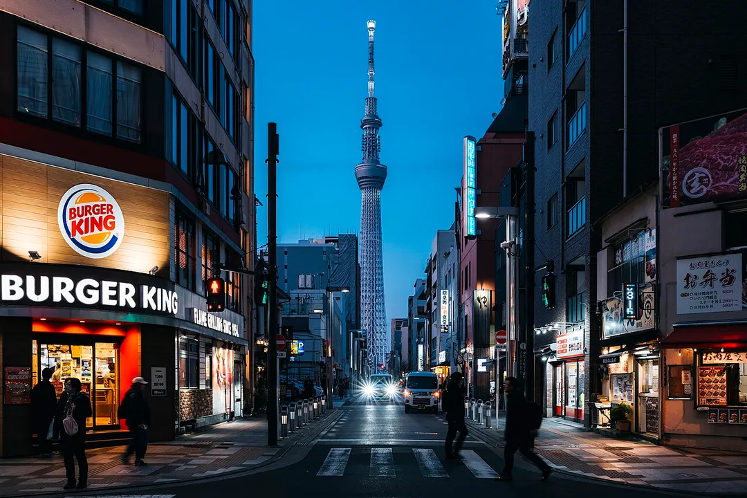 Tokyo Sky Tree seen from Kishicho