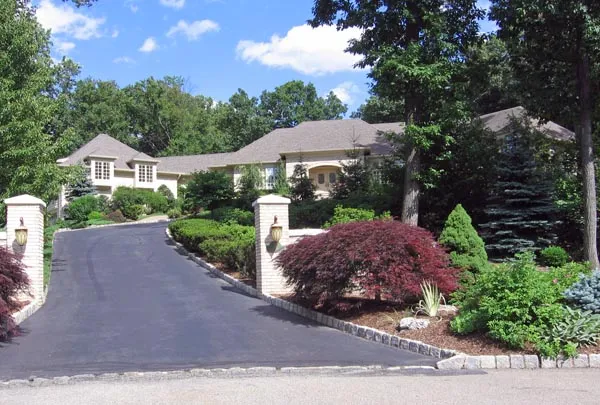 The beautiful and real-life Soprano house in North Caldwell, New Jersey.