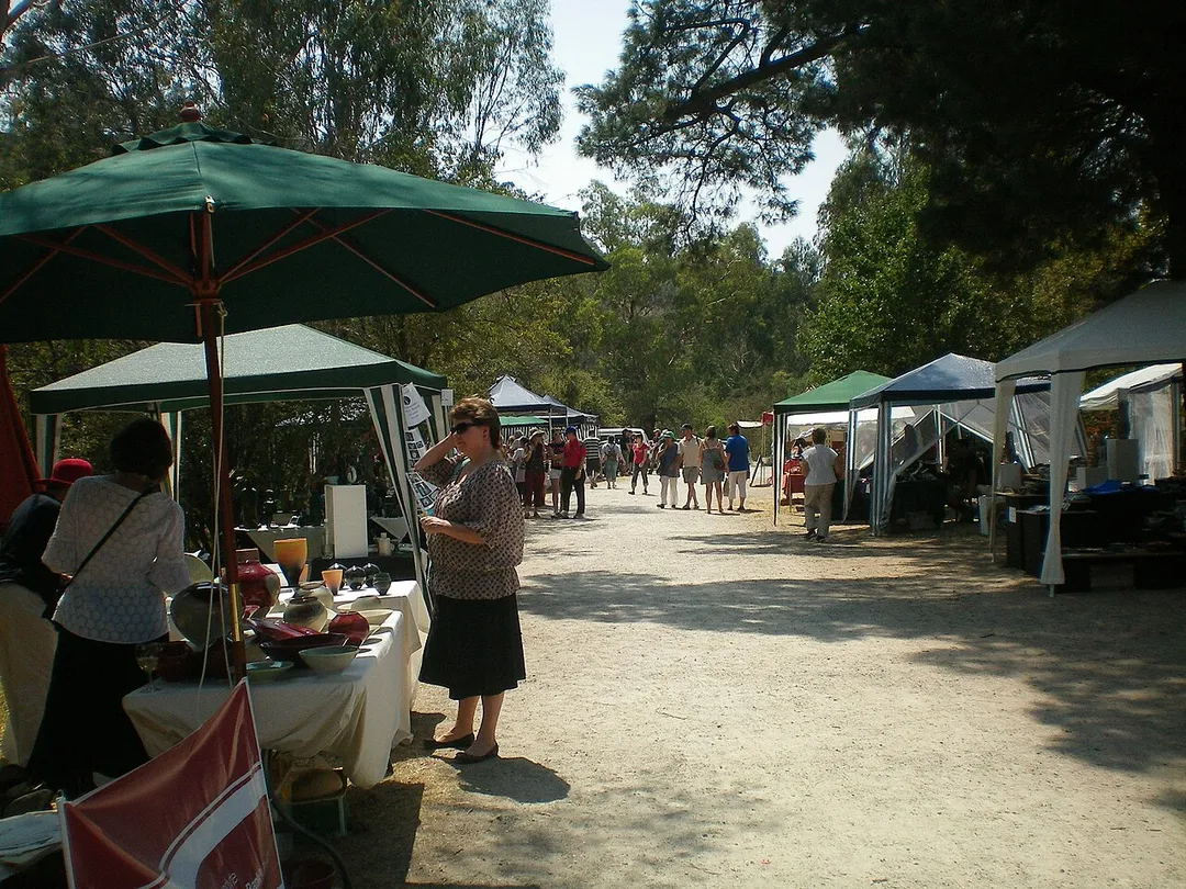 The eighth annual Pottery Expo at Warrandyte village, Victoria.