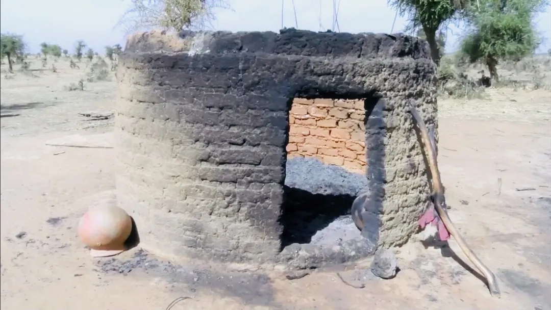 A house burned after the Yirgou massacre in Burkina Faso in January 2019. Villagers helped by members of a local defense militia killed dozens of Fulani breeders and burned their camps on New Year's Day in retaliation for a terrorist attack.