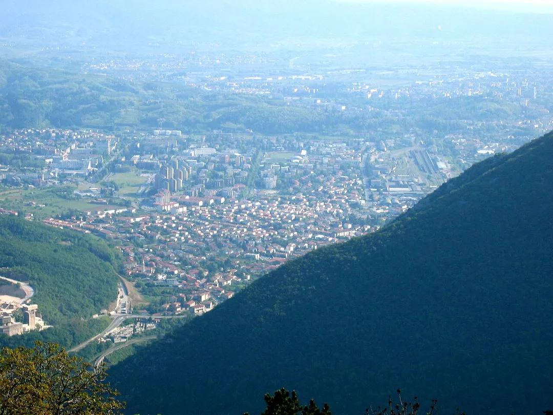Nova gorica (view from Sveta Gora), Slovenia