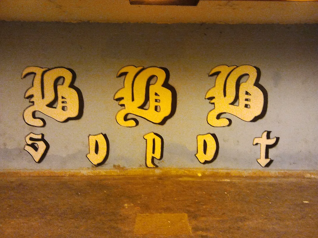NK Dinamo supporters' graffiti in Zagreb, Croatia.