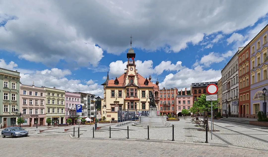 Market Square in Nowa Ruda