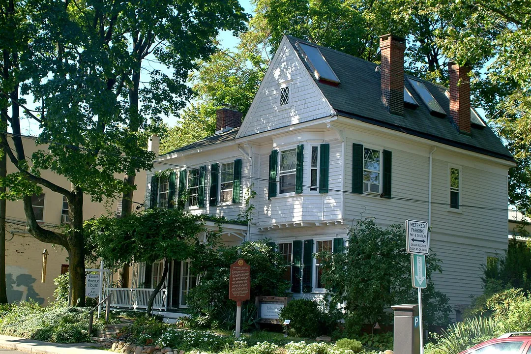 Birthplace of the american realist painter Edward Hopper, Nyack, New York