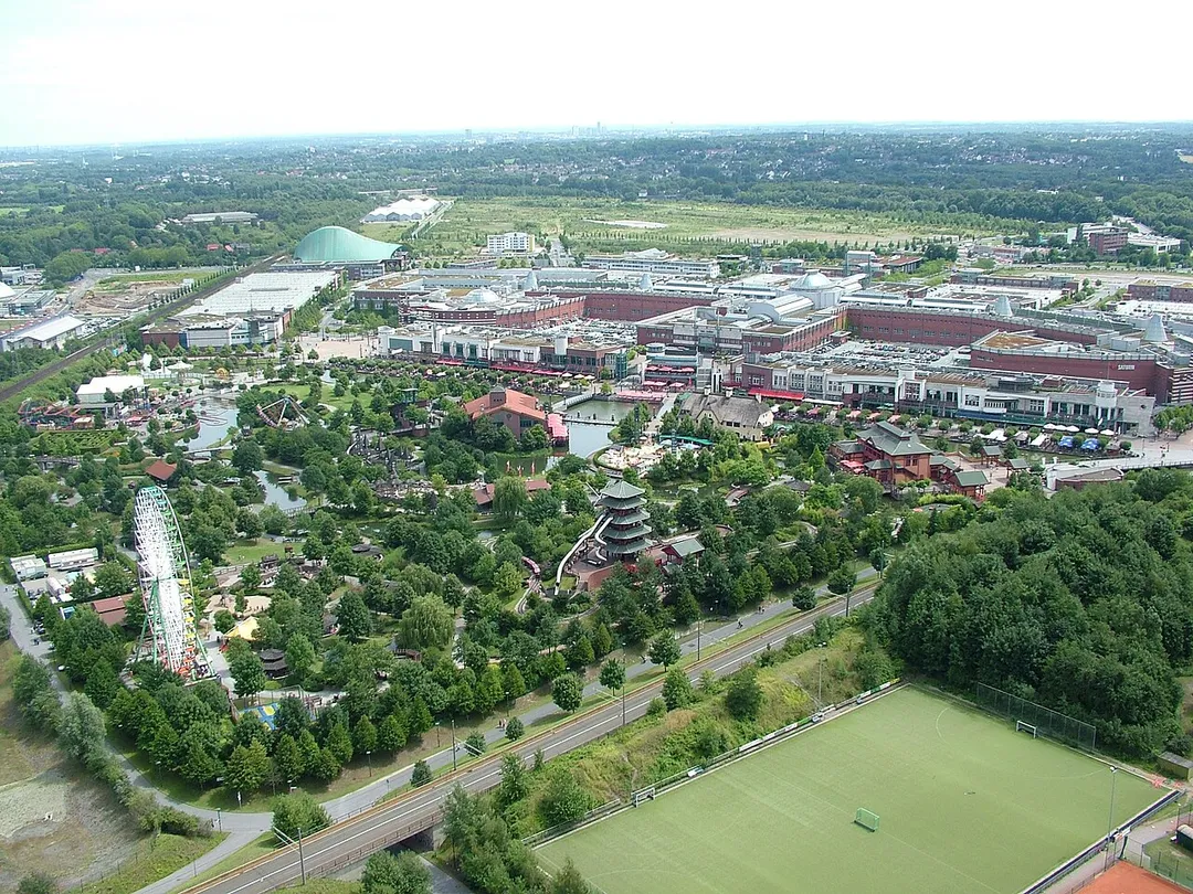 "Centro" mall in Oberhausen. With Legoland Discovery Centre in the foreground.