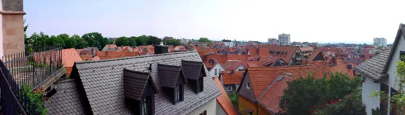 Blick über die Altstadt Oberursel von der St. Ursula Kirche aus