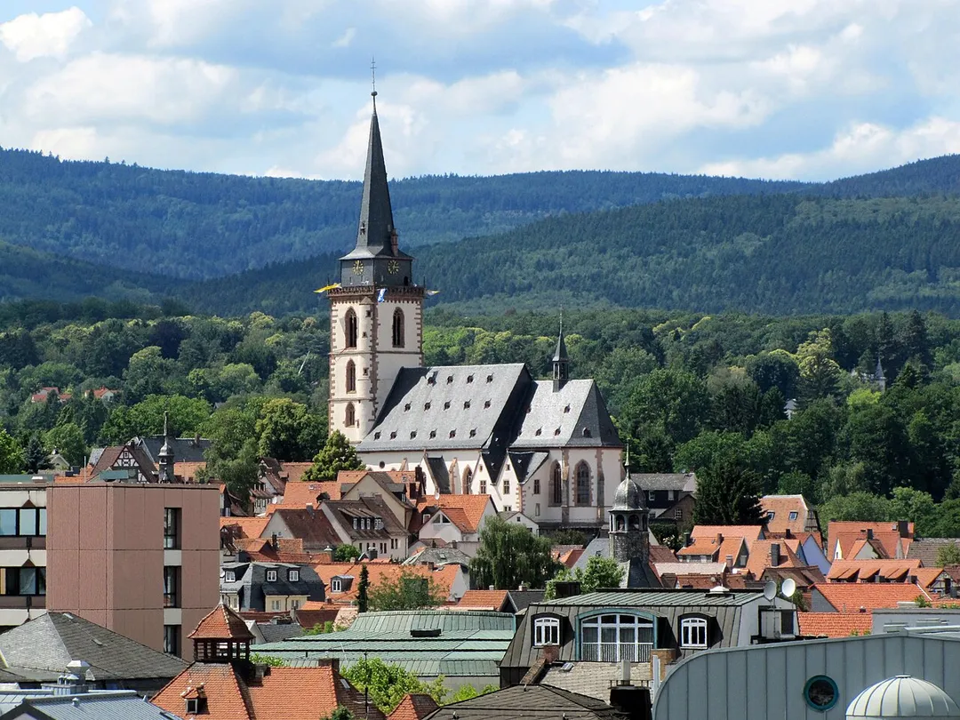 Saint Ursula church in Oberursel, Hesse, Germany.