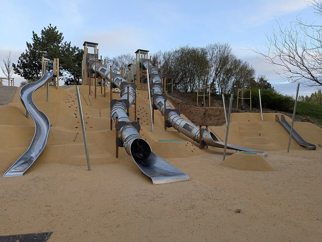 Slide park on Óbuda Island