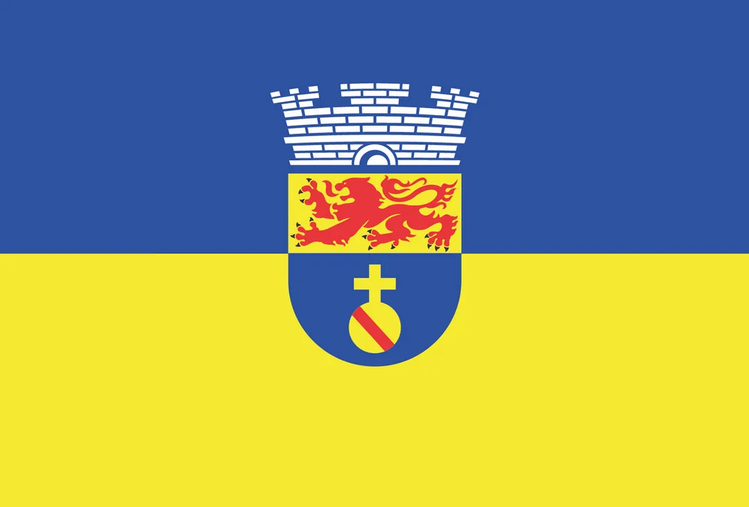 Bandeira do município de Olinda, Pernambuco, Brasil, criada pela Lei n° 2388/1963, quando era prefeito do município o sr. Eufrásio Barbosa